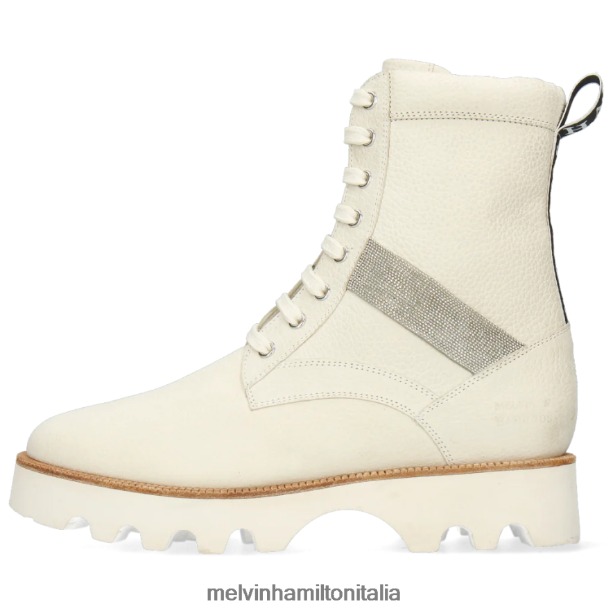 esso Melvin & Hamilton donne Dakota 8 bianco stivaletti L80P2P1053
