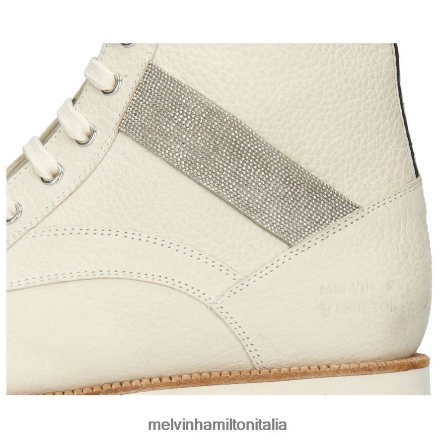 esso Melvin & Hamilton donne Dakota 8 bianco stivaletti L80P2P1053