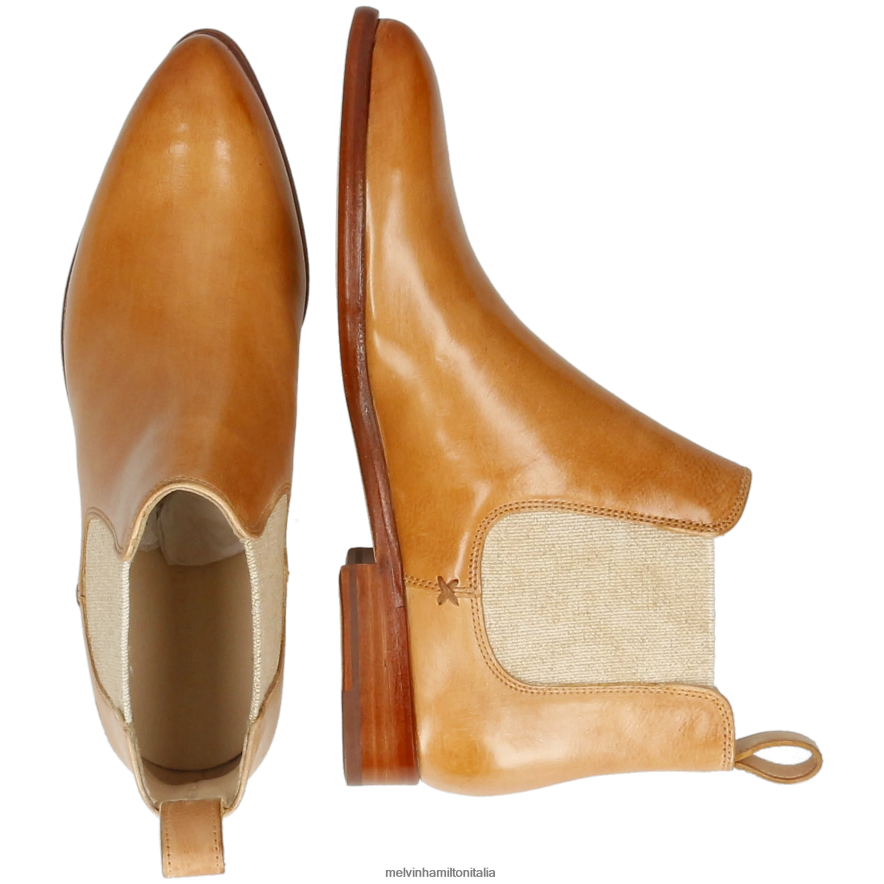 esso Melvin & Hamilton donne Jessy 1 Marrone chiaro stivaletti L80P2P786