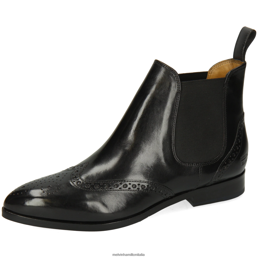 esso Melvin & Hamilton donne Jessy 4 nero stivaletti L80P2P1105