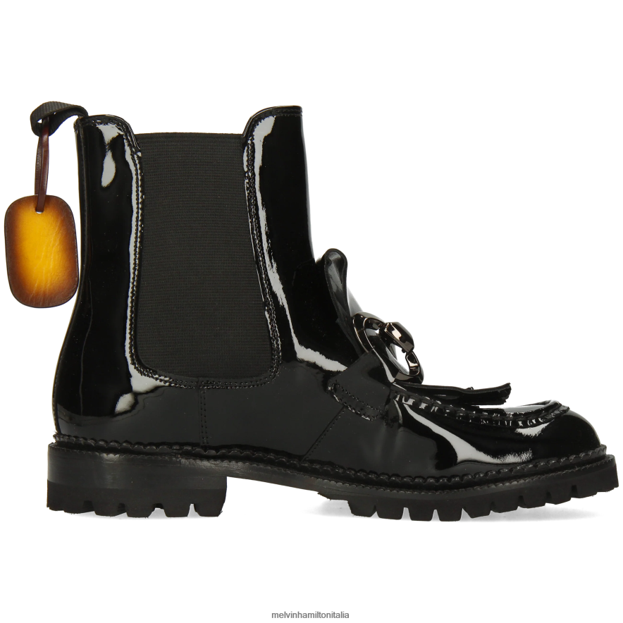 esso Melvin & Hamilton donne Maria 11 nero stivaletti L80P2P959