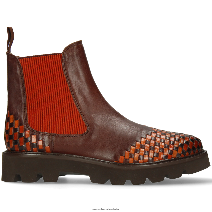 esso Melvin & Hamilton donne Molly 10 marrone stivaletti L80P2P889