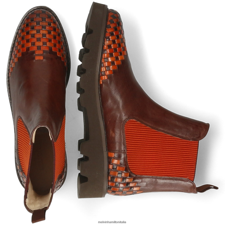 esso Melvin & Hamilton donne Molly 10 marrone stivaletti L80P2P889