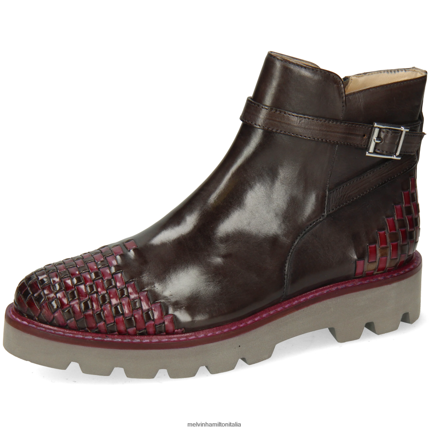 esso Melvin & Hamilton donne Molly 14 grigio stivaletti L80P2P934