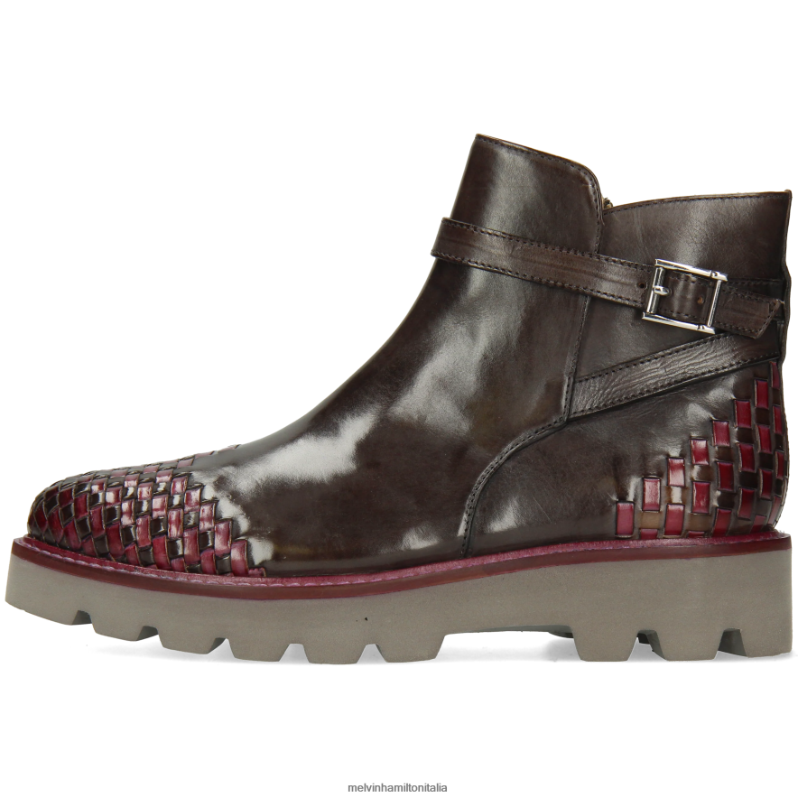 esso Melvin & Hamilton donne Molly 14 grigio stivaletti L80P2P934