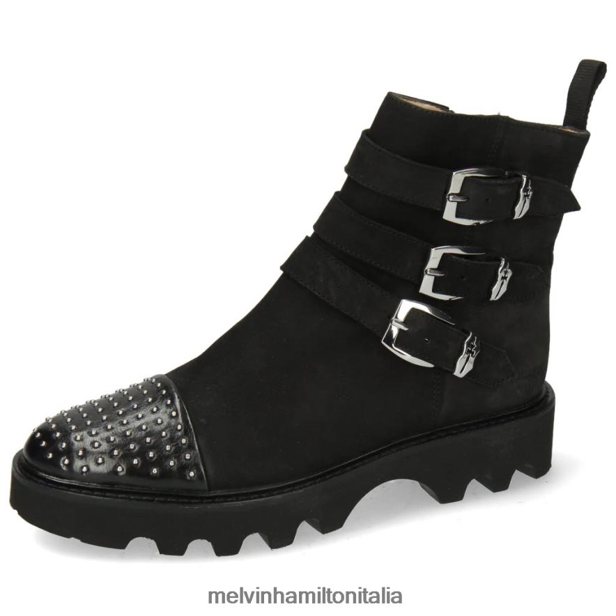 esso Melvin & Hamilton donne Selina 20 nero stivaletti L80P2P1091