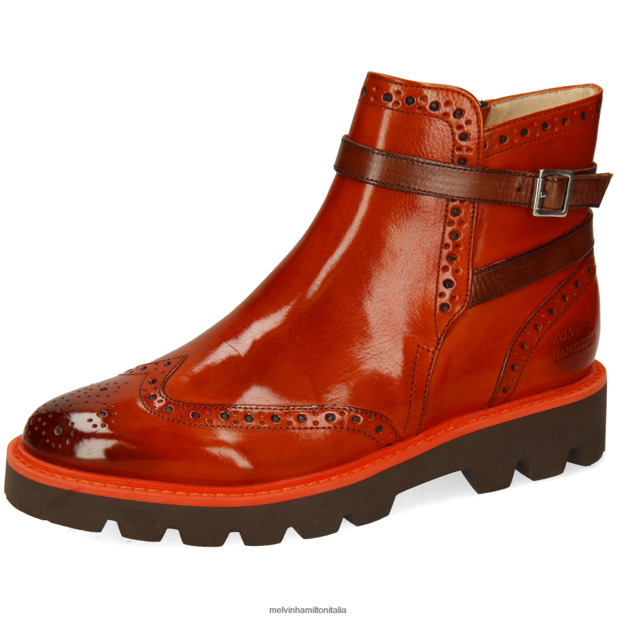 esso Melvin & Hamilton donne Selina 25 arancia stivaletti L80P2P971