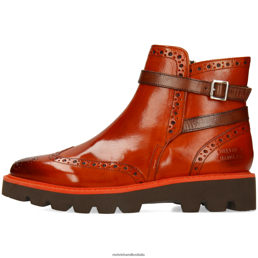 esso Melvin & Hamilton donne Selina 25 arancia stivaletti L80P2P971