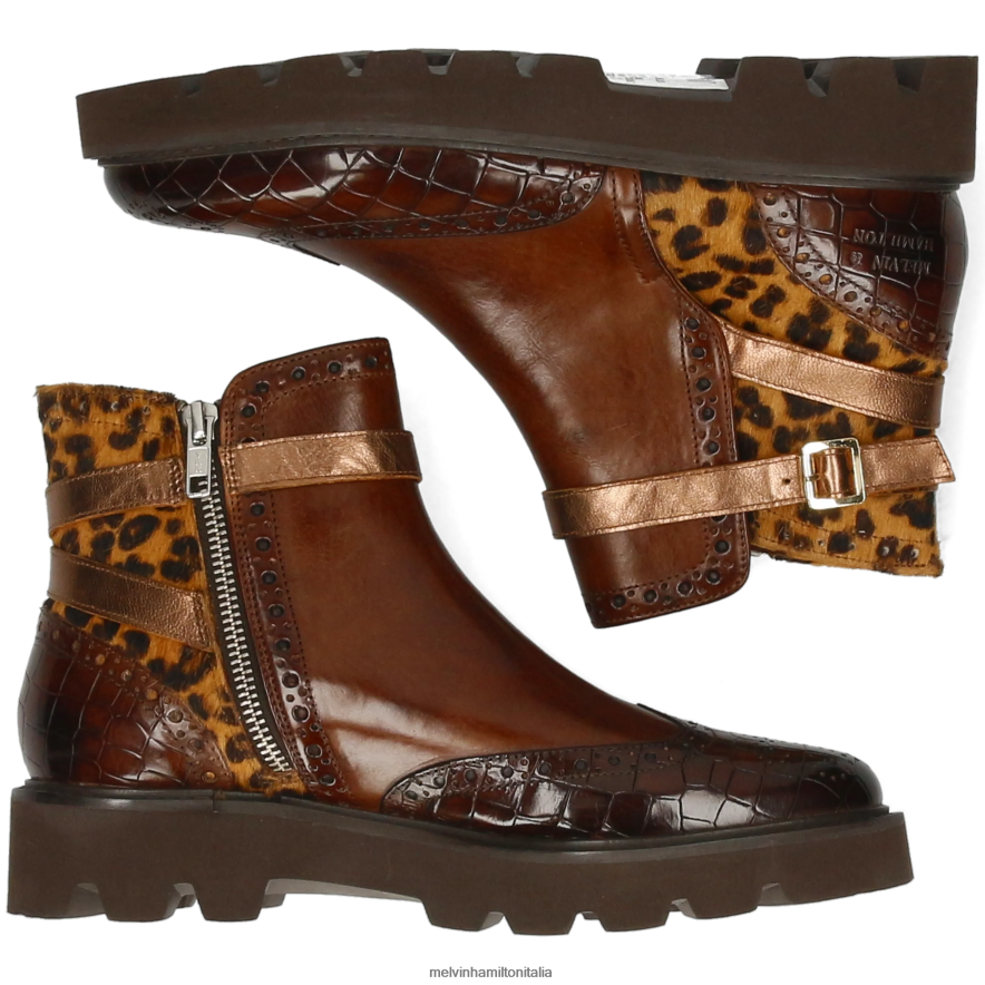 esso Melvin & Hamilton donne Selina 25 marrone stivaletti L80P2P894