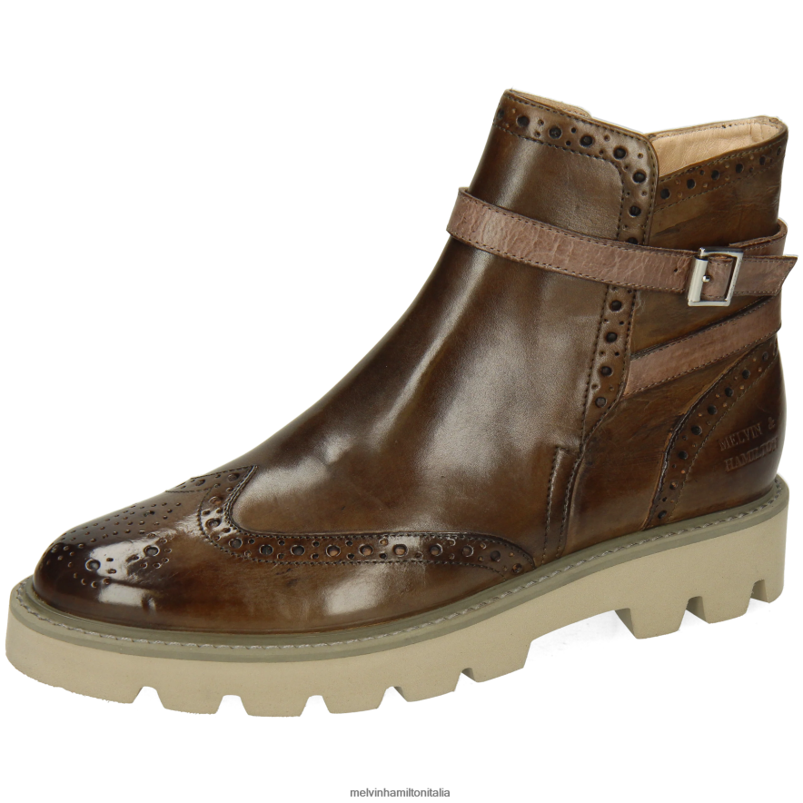 esso Melvin & Hamilton donne Selina 25 tortora stivaletti L80P2P904