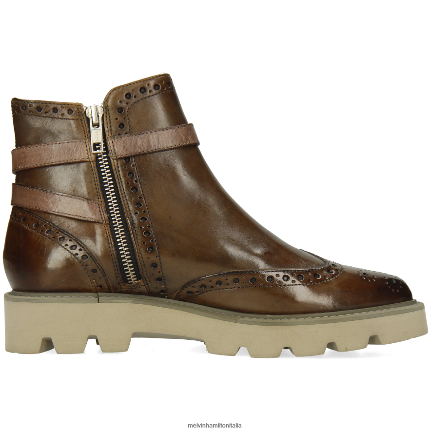 esso Melvin & Hamilton donne Selina 25 tortora stivaletti L80P2P904