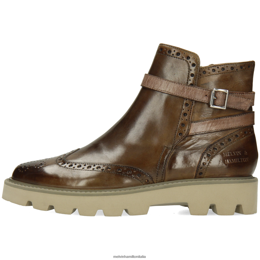 esso Melvin & Hamilton donne Selina 25 tortora stivaletti L80P2P904