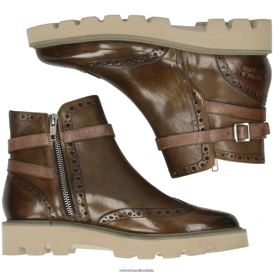 esso Melvin & Hamilton donne Selina 25 tortora stivaletti L80P2P904