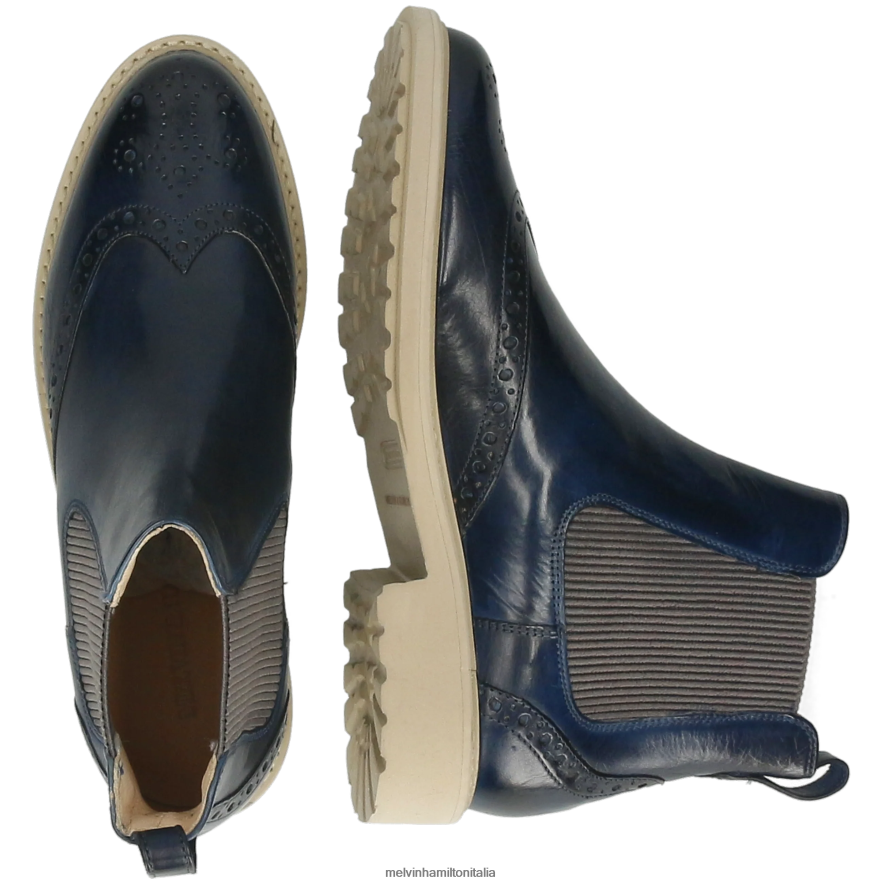 esso Melvin & Hamilton donne Selina 29 blu stivaletti L80P2P845