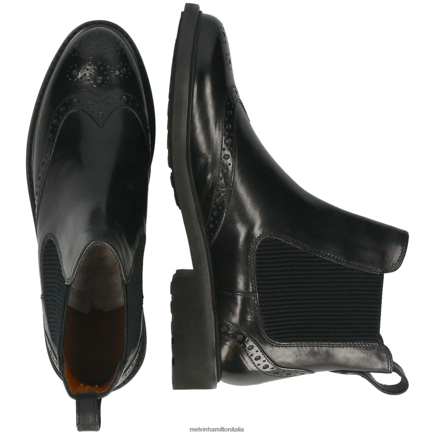 esso Melvin & Hamilton donne Selina 29 nero stivaletti L80P2P789
