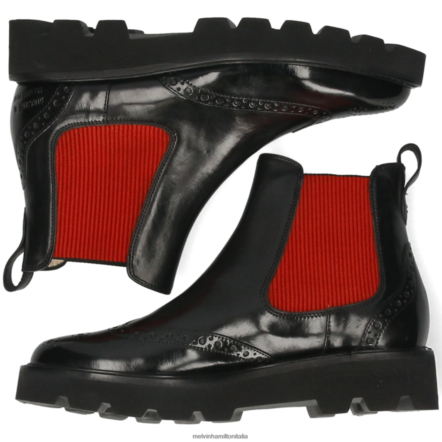 esso Melvin & Hamilton donne Selina 29 nero stivaletti L80P2P906