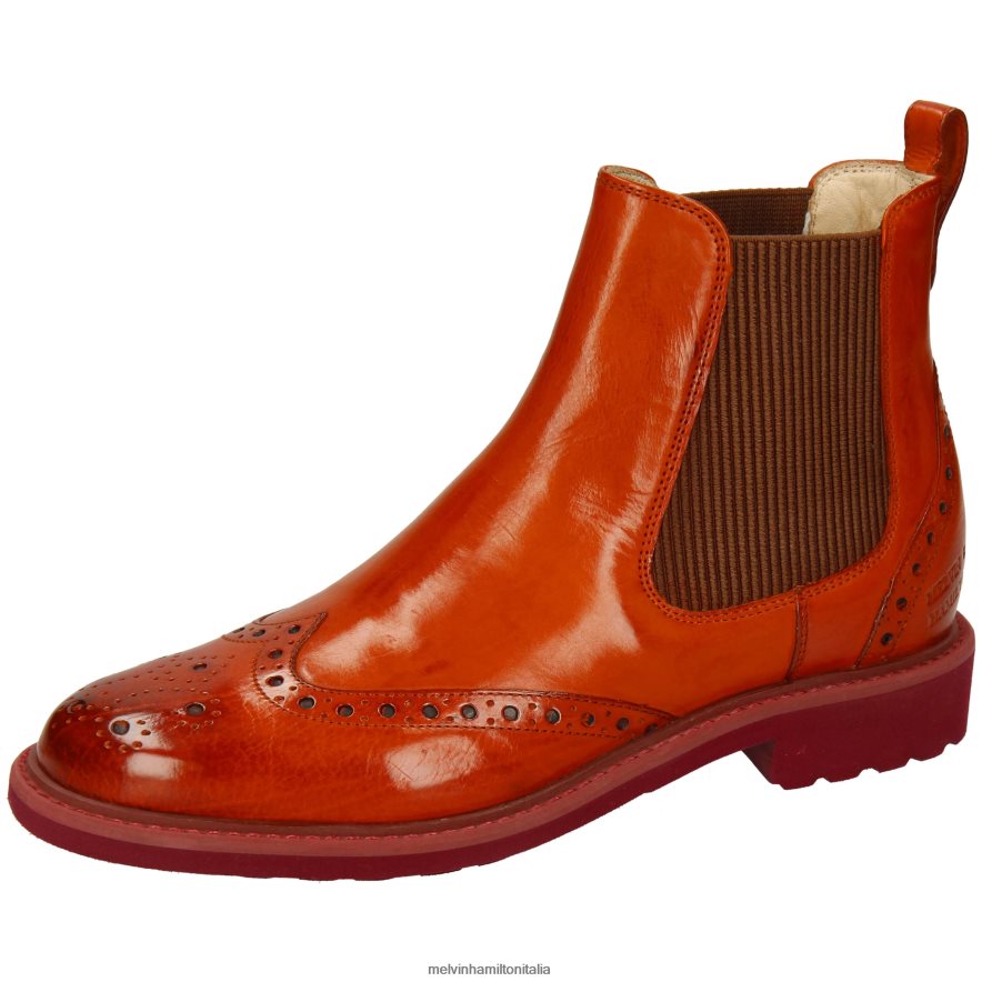 esso Melvin & Hamilton donne Selina 29 rosso stivaletti L80P2P980