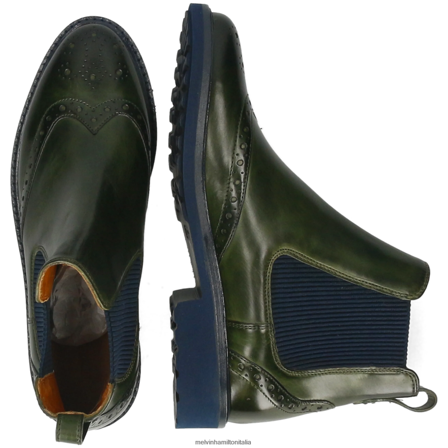 esso Melvin & Hamilton donne Selina 29 verde stivaletti L80P2P794