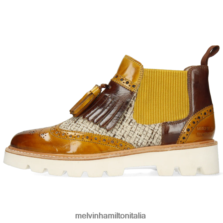 esso Melvin & Hamilton donne Selina 5 Marrone chiaro stivaletti L80P2P1047