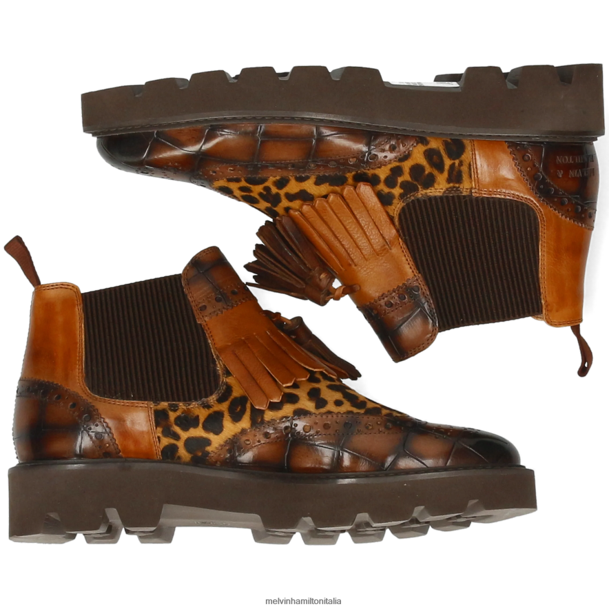 esso Melvin & Hamilton donne Selina 5 marrone stivaletti L80P2P869