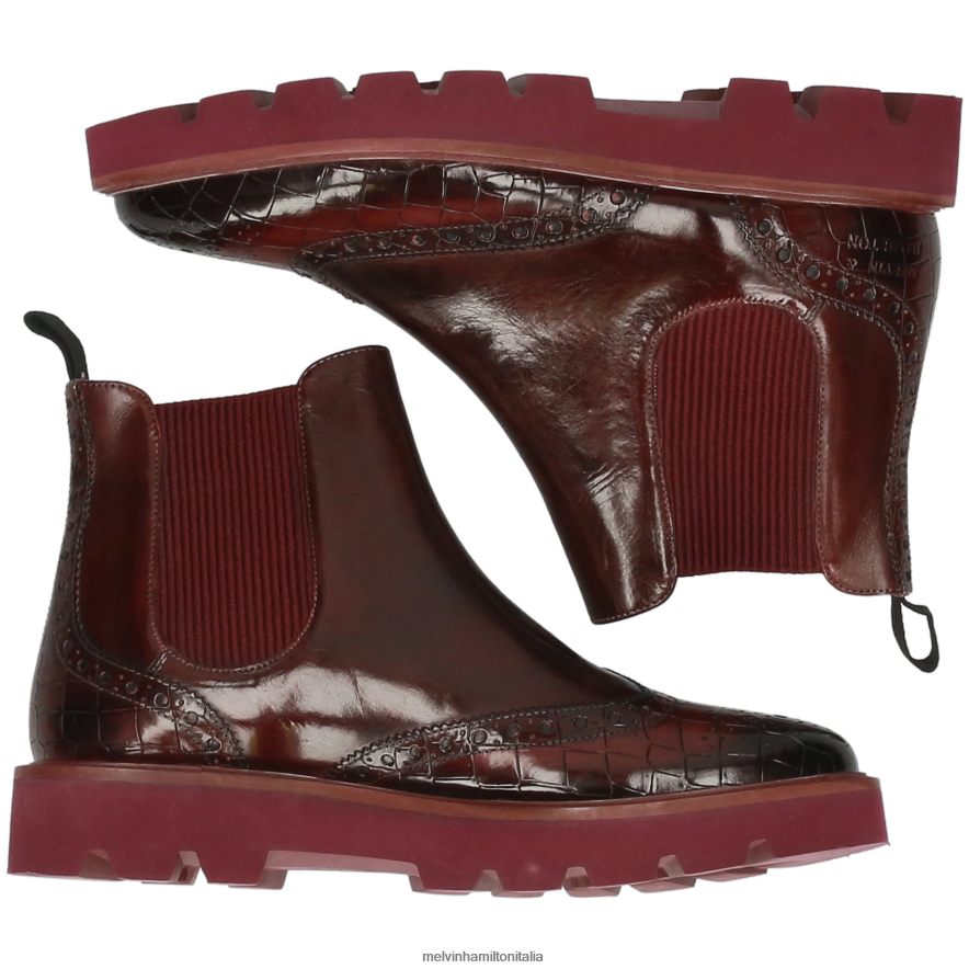 esso Melvin & Hamilton donne Selina 65 viola stivaletti L80P2P966