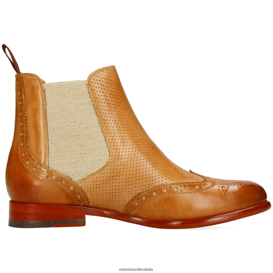 esso Melvin & Hamilton donne Selina 6 Marrone chiaro stivaletti L80P2P864