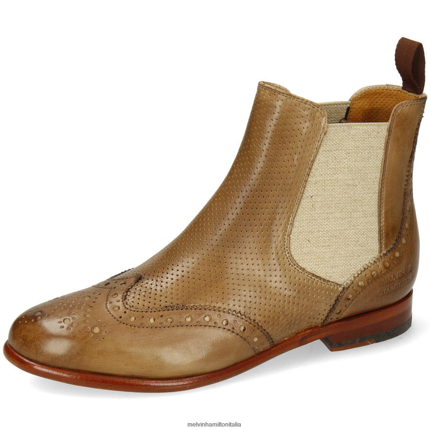 esso Melvin & Hamilton donne Selina 6 Marrone chiaro stivaletti L80P2P867