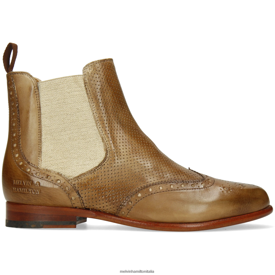 esso Melvin & Hamilton donne Selina 6 Marrone chiaro stivaletti L80P2P867