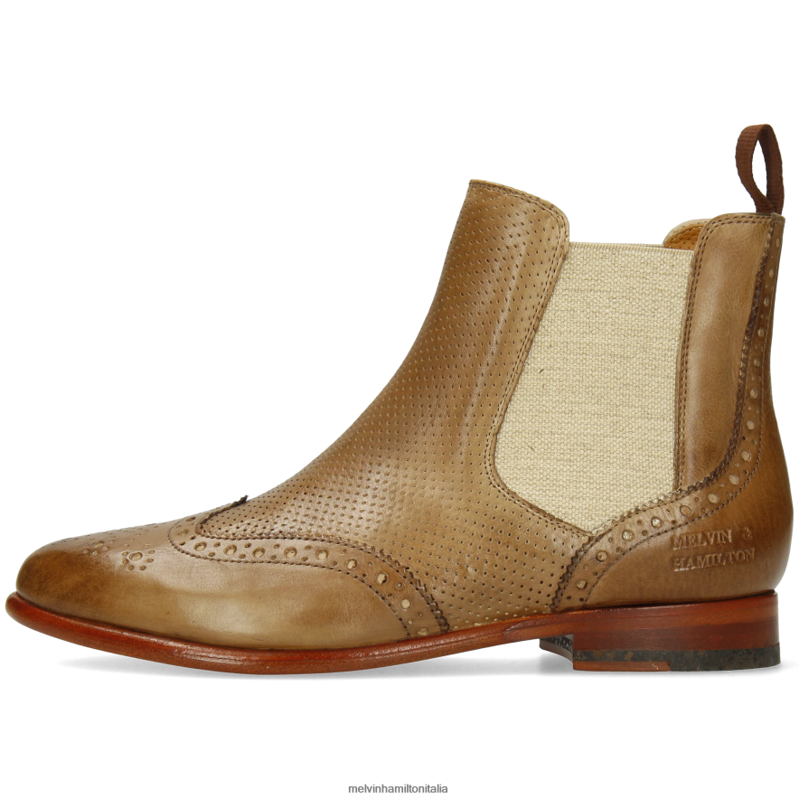 esso Melvin & Hamilton donne Selina 6 Marrone chiaro stivaletti L80P2P867
