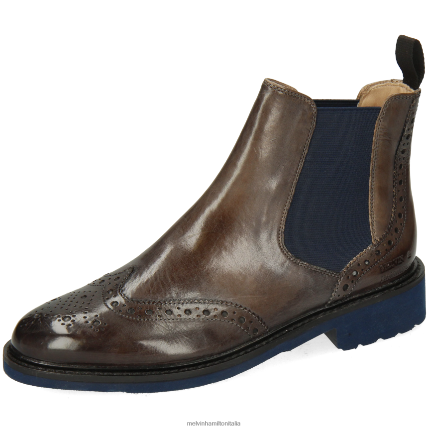 esso Melvin & Hamilton donne Selina 6 grigio stivaletti DLT2BB1113