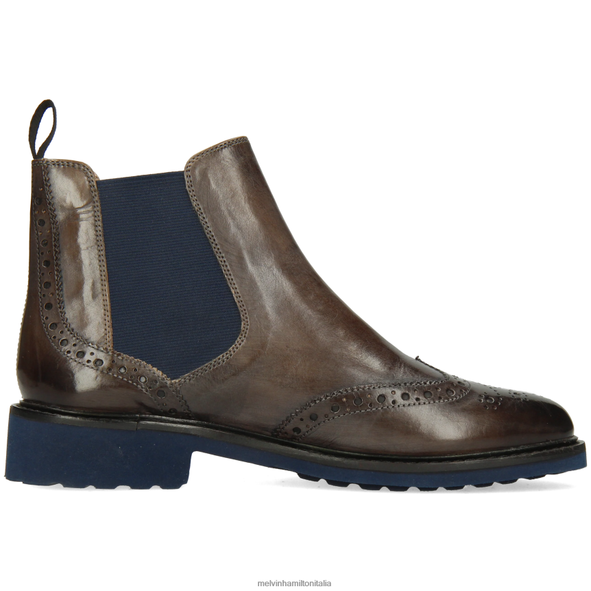 esso Melvin & Hamilton donne Selina 6 grigio stivaletti DLT2BB1113