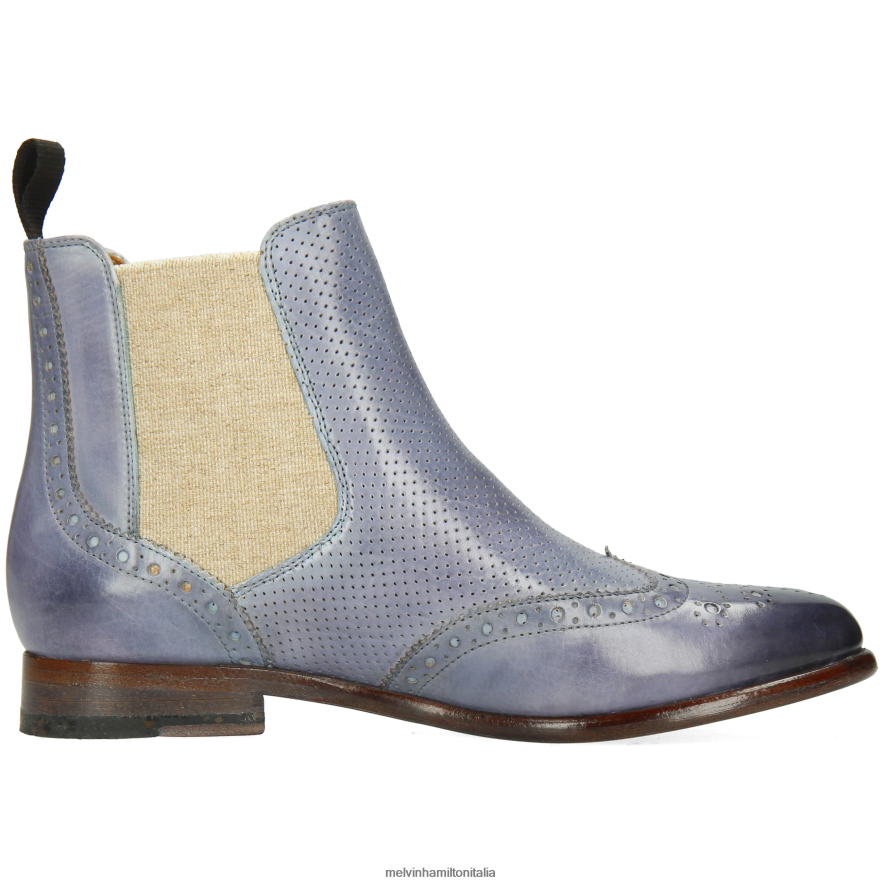 esso Melvin & Hamilton donne Selina 6 grigio stivaletti L80P2P857