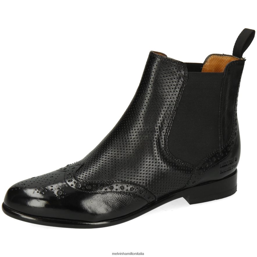 esso Melvin & Hamilton donne Selina 6 nero stivaletti L80P2P1139