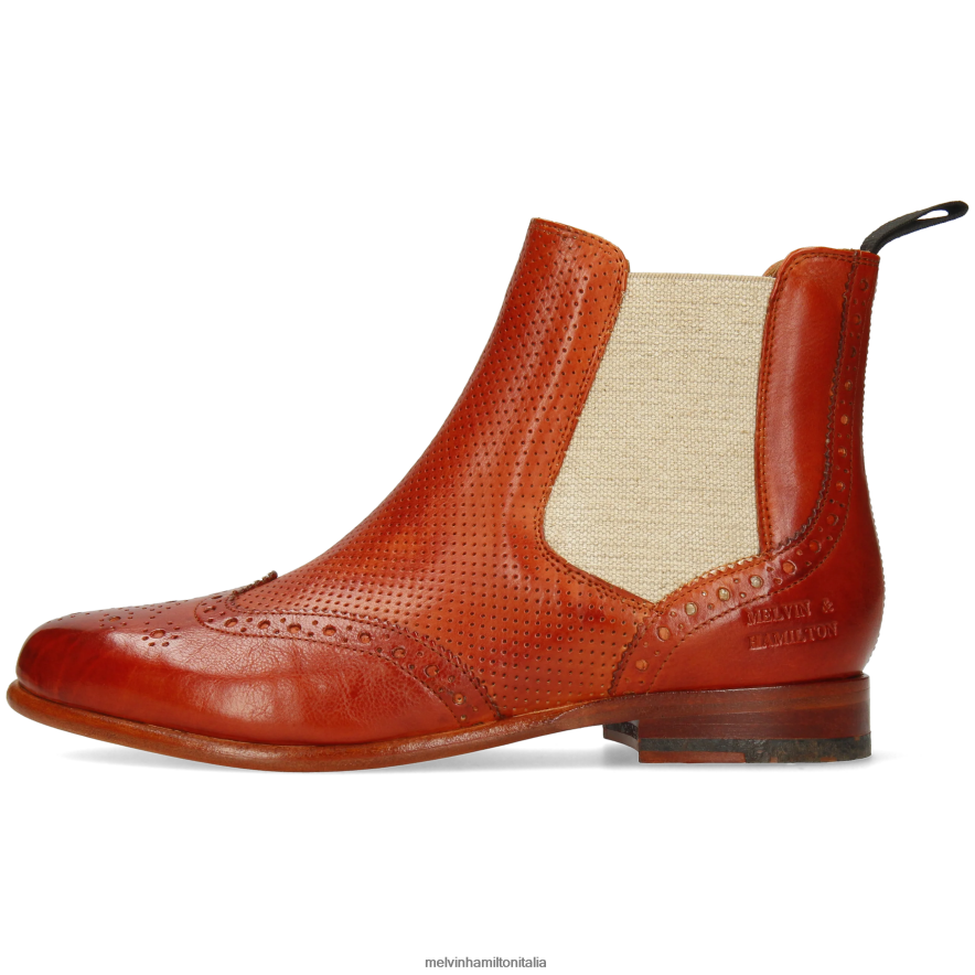 esso Melvin & Hamilton donne Selina 6 rosso stivaletti L80P2P999