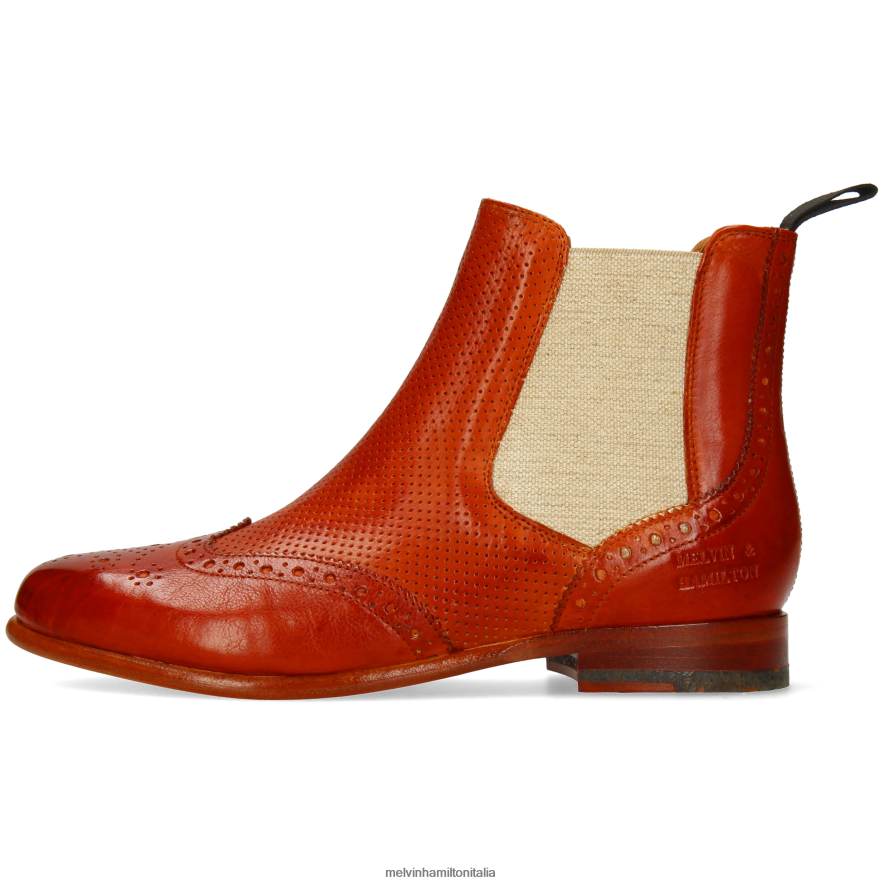 esso Melvin & Hamilton donne Selina 6 rosso stivaletti L80P2P999