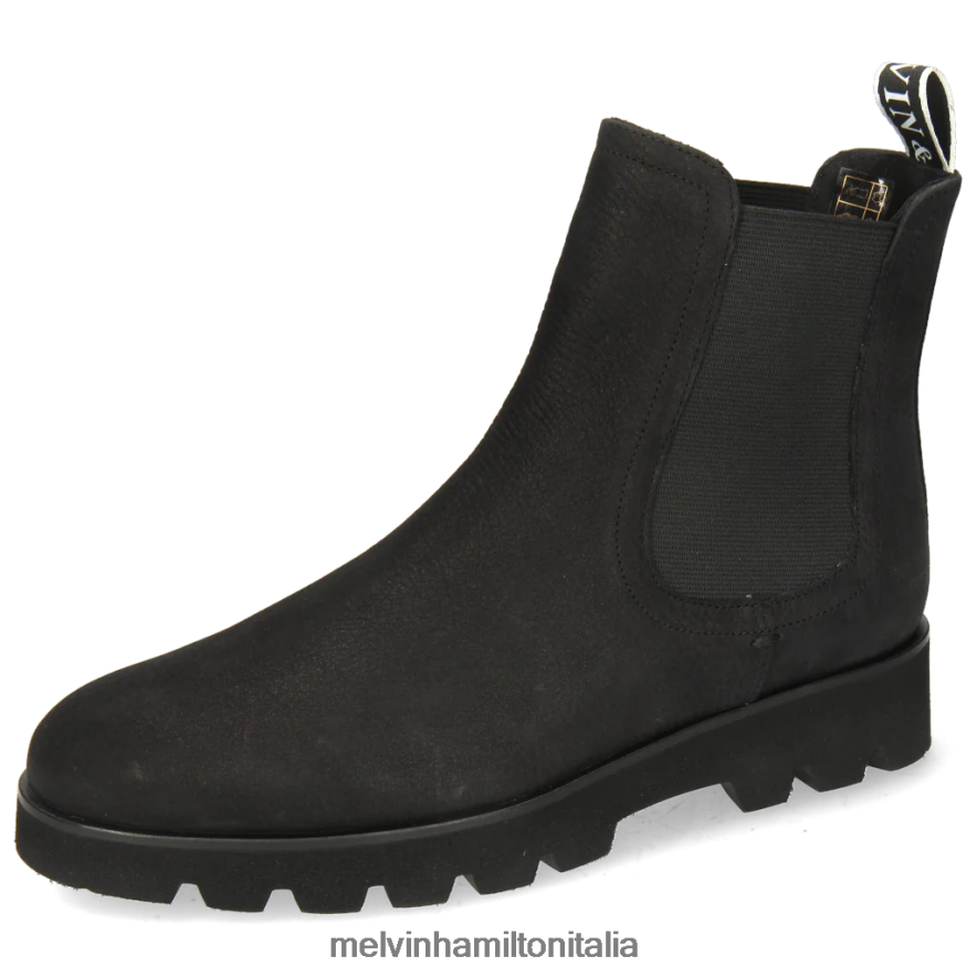 esso Melvin & Hamilton donne Susanna 100 nero stivaletti L80P2P1068