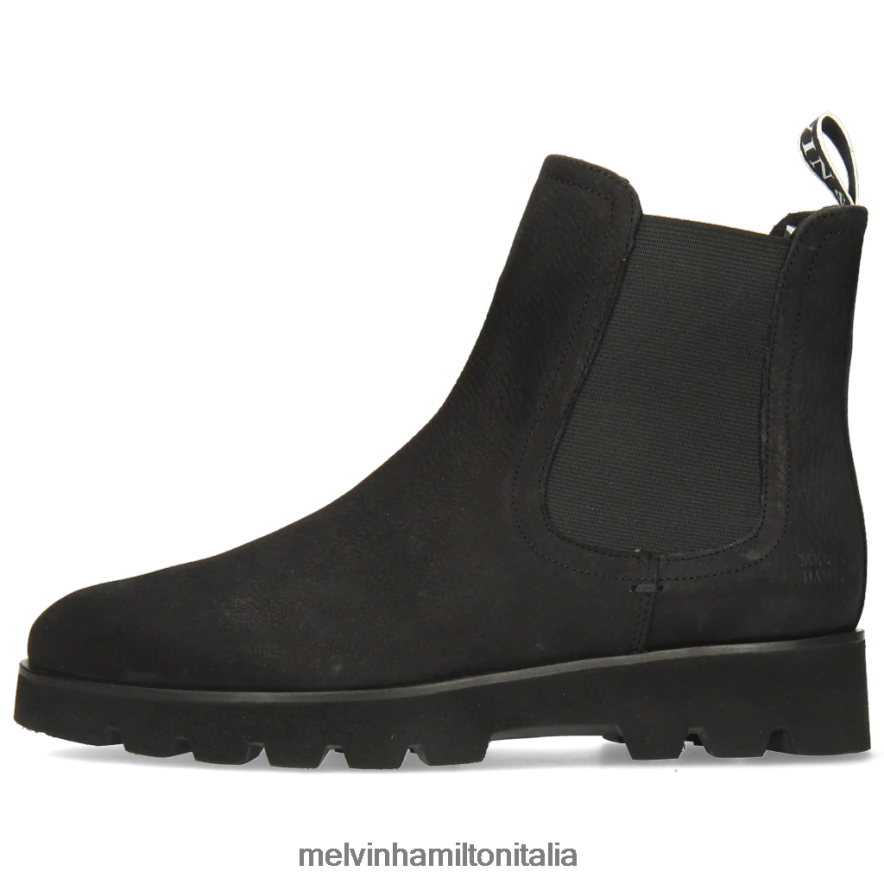 esso Melvin & Hamilton donne Susanna 100 nero stivaletti L80P2P1068