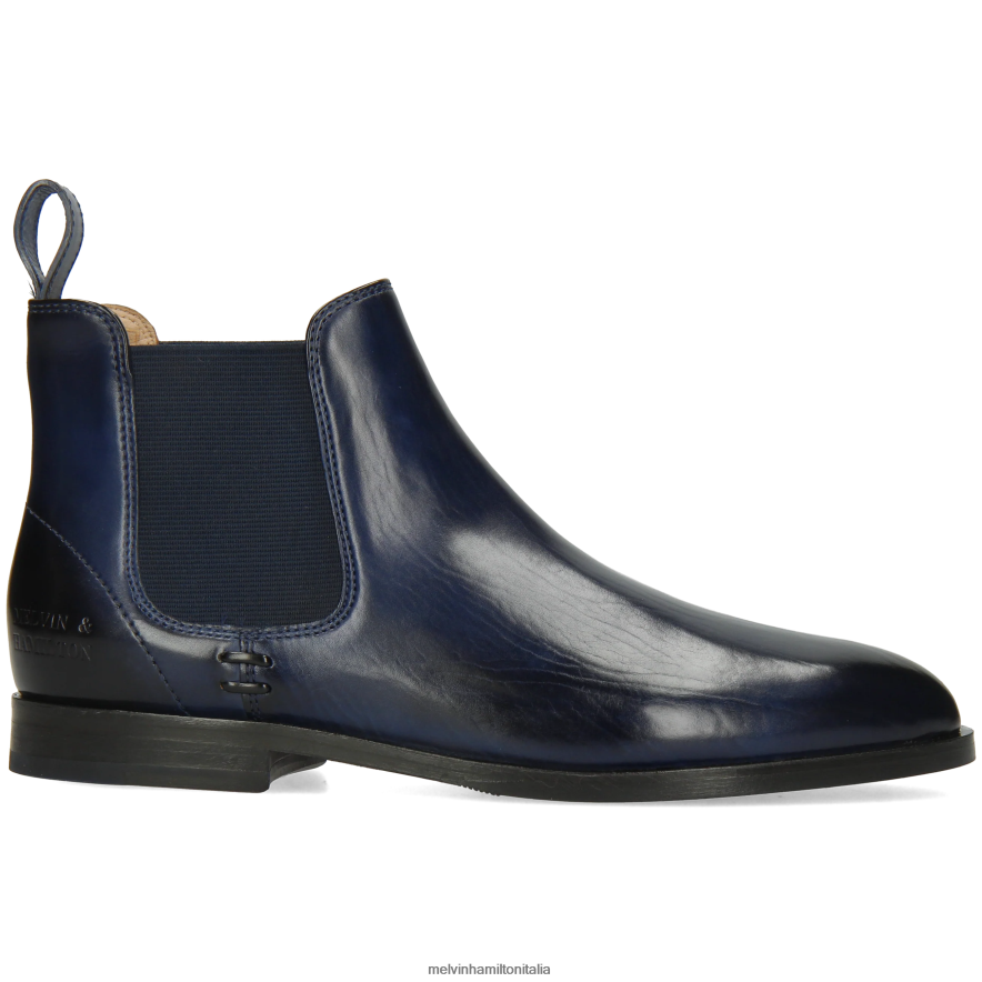 esso Melvin & Hamilton donne Susanna 10 blu stivaletti L80P2P782