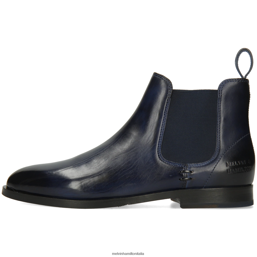 esso Melvin & Hamilton donne Susanna 10 blu stivaletti L80P2P782