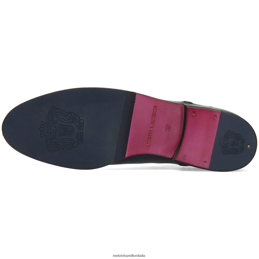 esso Melvin & Hamilton donne Susanna 10 blu stivaletti L80P2P782