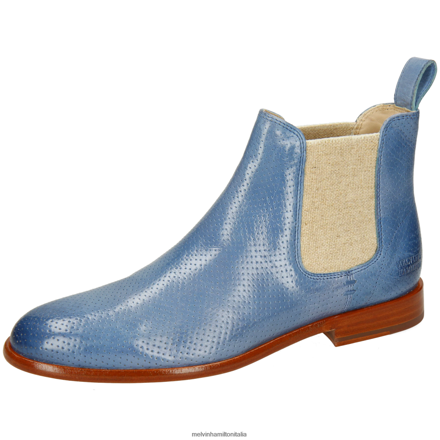 esso Melvin & Hamilton donne Susanna 10 blu stivaletti L80P2P855