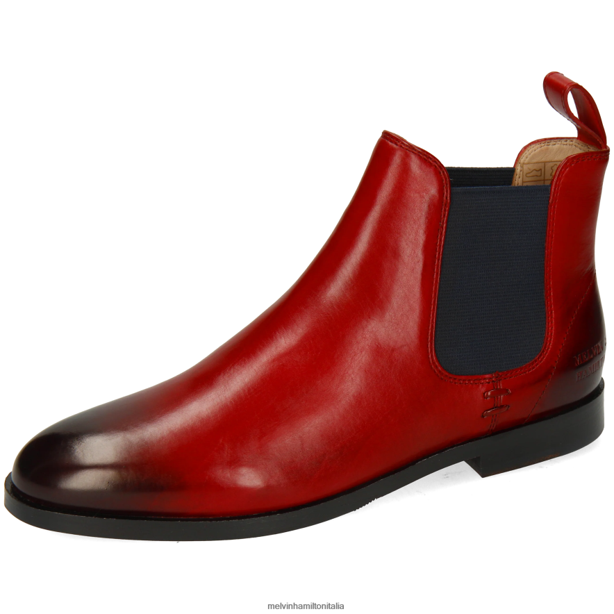 esso Melvin & Hamilton donne Susanna 10 rosso stivaletti L80P2P783
