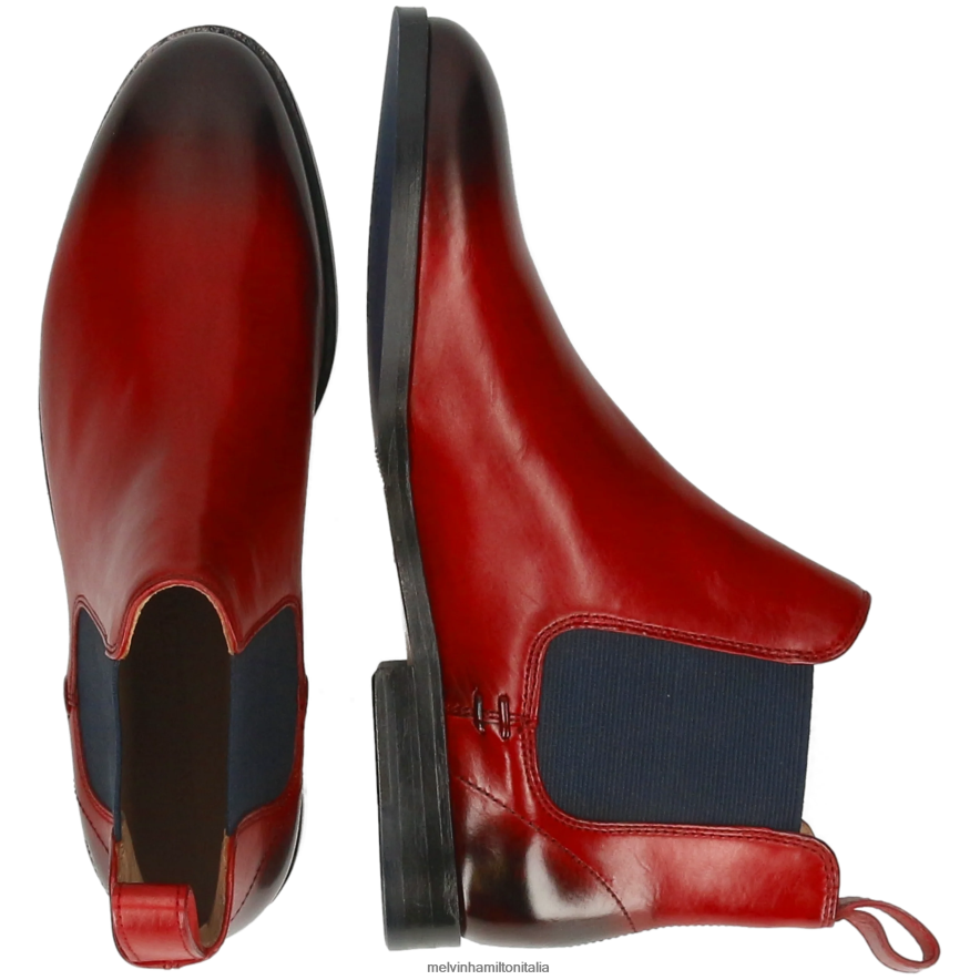 esso Melvin & Hamilton donne Susanna 10 rosso stivaletti L80P2P783
