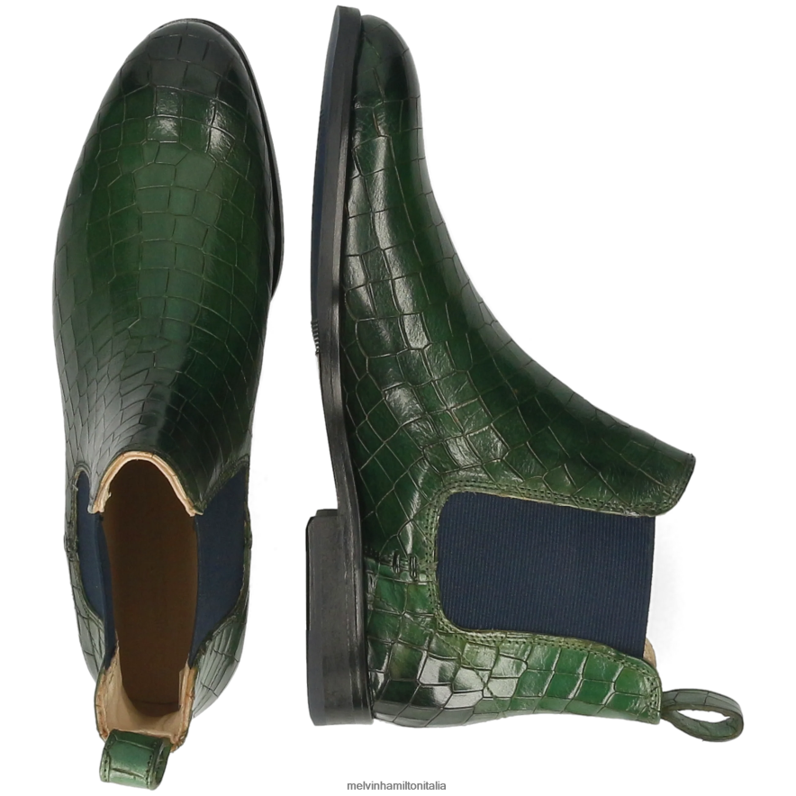 esso Melvin & Hamilton donne Susanna 10 verde stivaletti L80P2P788