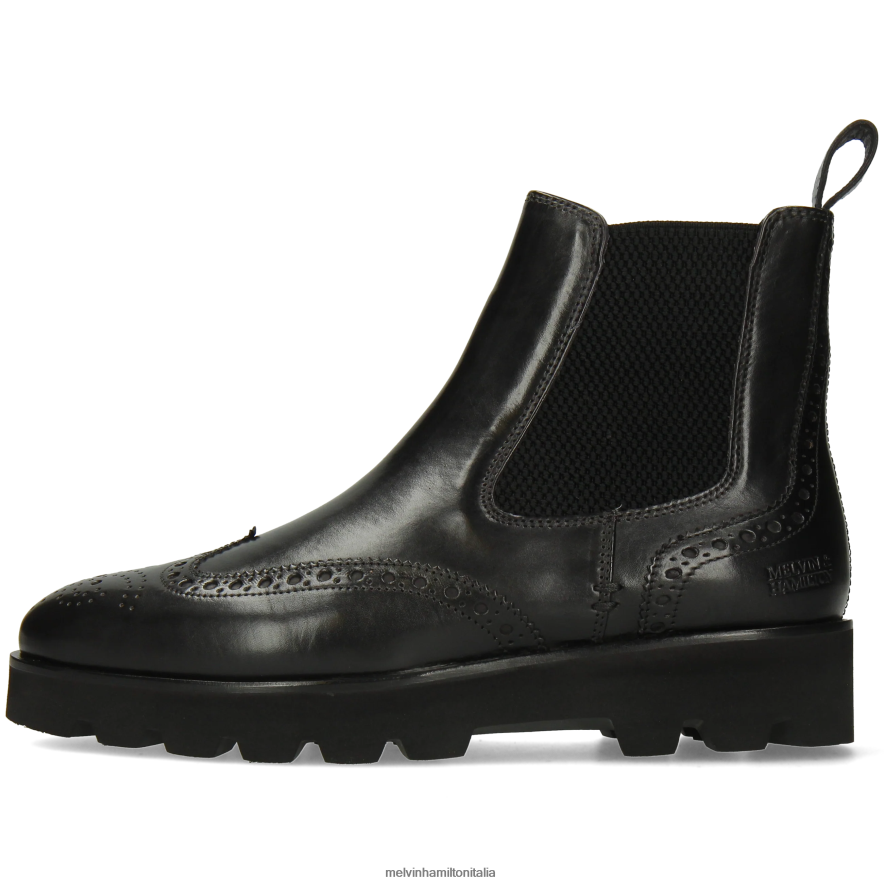 esso Melvin & Hamilton donne Susanna 111 nero stivaletti L80P2P780