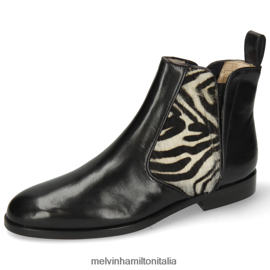 esso Melvin & Hamilton donne Susanna 34 nero stivaletti L80P2P1110