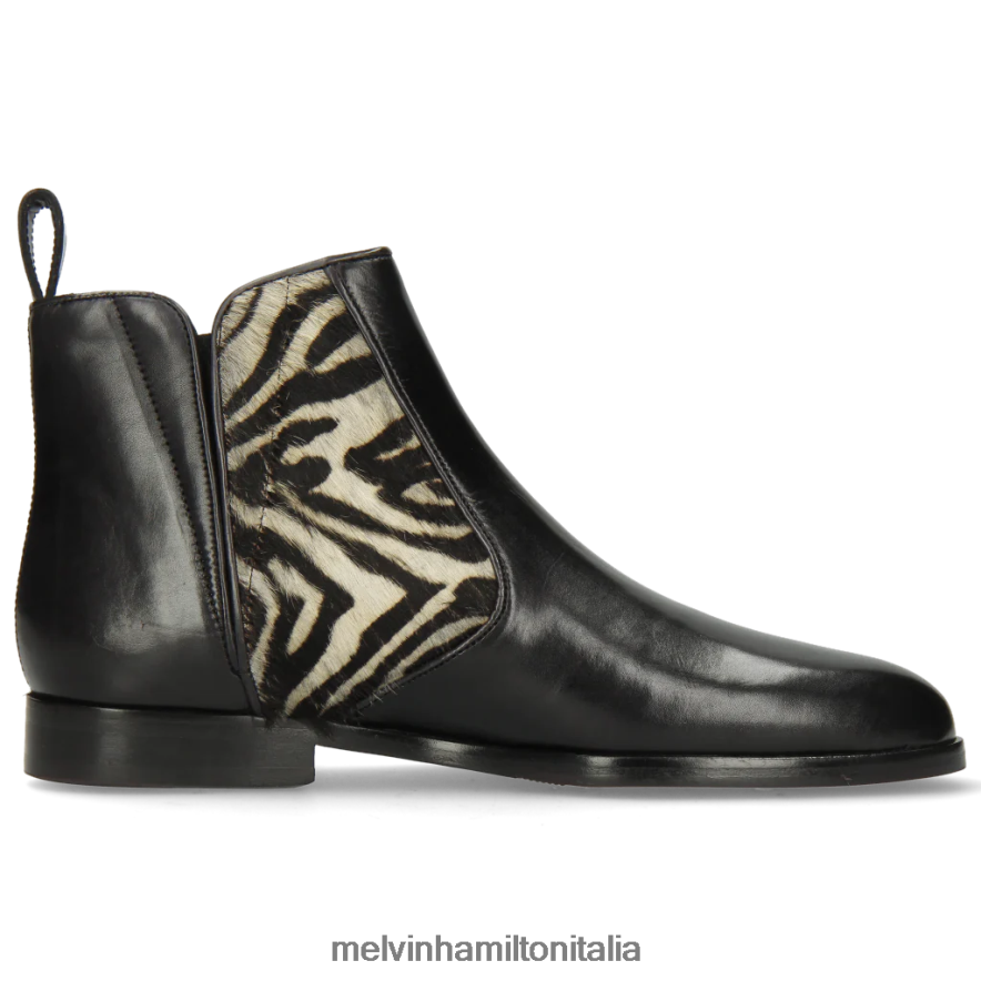 esso Melvin & Hamilton donne Susanna 34 nero stivaletti L80P2P1110