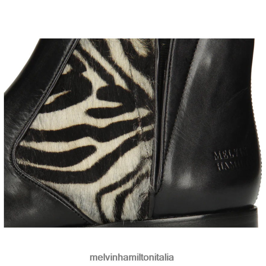 esso Melvin & Hamilton donne Susanna 34 nero stivaletti L80P2P1110