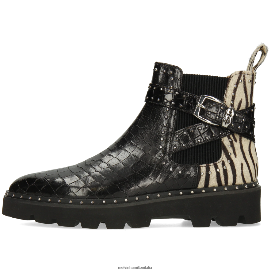 esso Melvin & Hamilton donne Susanna 68 nero stivaletti L80P2P928