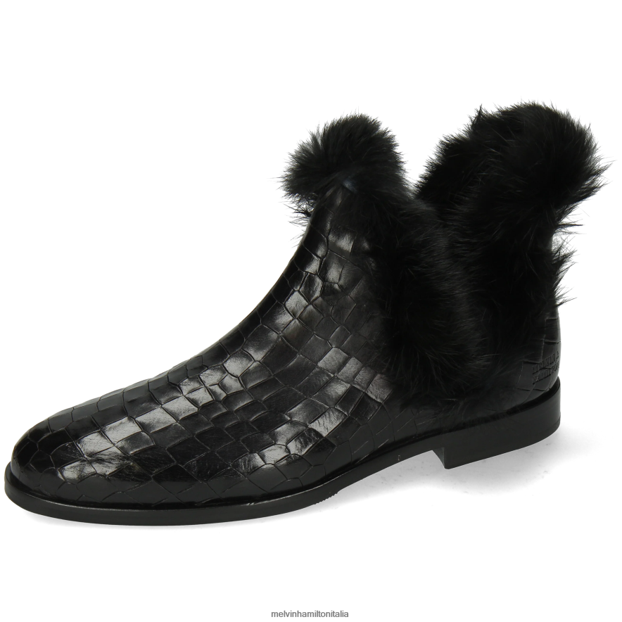 esso Melvin & Hamilton donne Susanna 92 nero stivaletti L80P2P1093